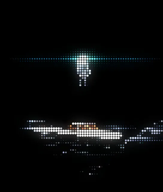 The same ASCII art with the Bloom effect