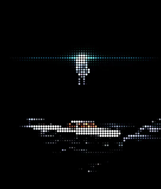 ASCII art before the Bloom effect