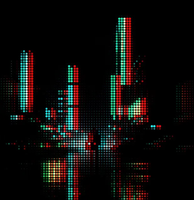 The same ASCII art with the Chromatic effect