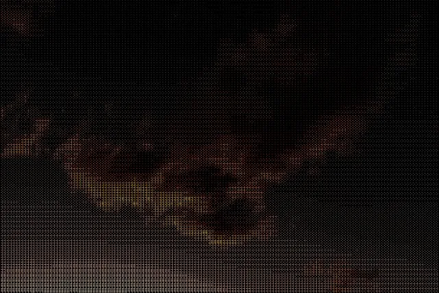 ASCII art before the Film Grain effect