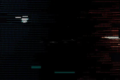The Glitch effect applied to ASCII art