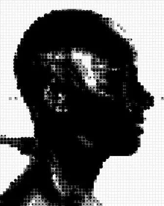 The Halftone effect applied to ASCII art