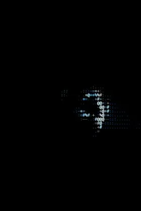 The Vignette effect applied to ASCII art