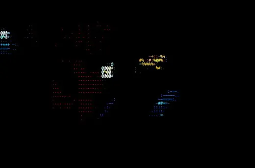 Arcade converted to Characters style ASCII art